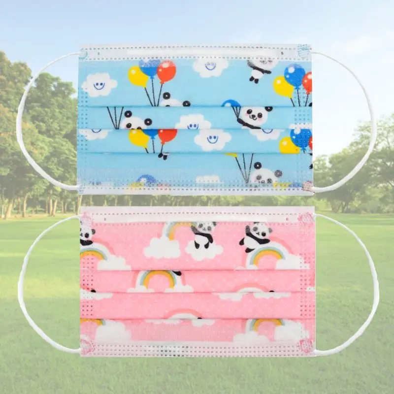 

50 шт., одноразовые маски для лица, 3 слоя