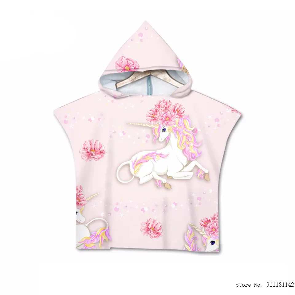 Модный комплект с цветочным рисунком Единорог градиента двухсторонняя 3D