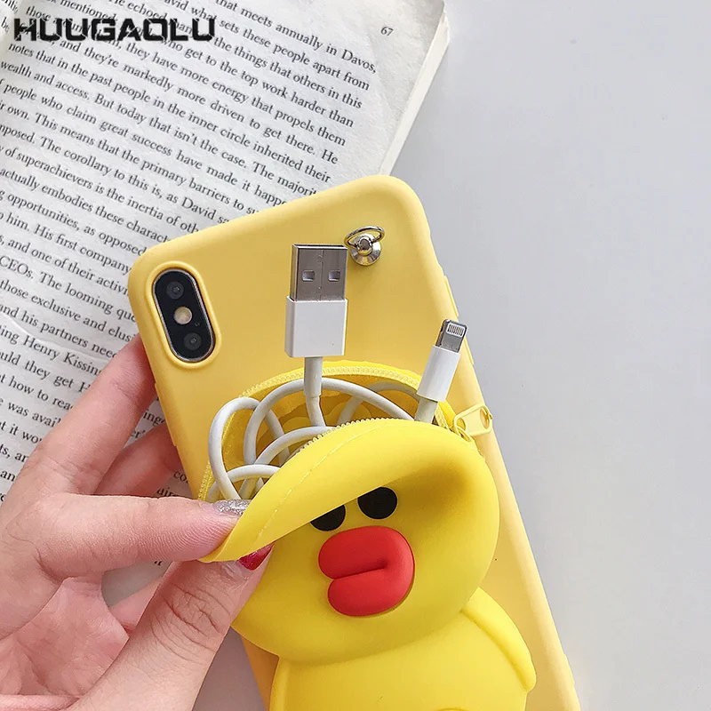 Для huawei Honor 7A 7C 8C 8X Max 7X Play 8A 8 Pro 9 View 10 20 Lite 10i кошелек на молнии мультяшный чехол для телефона мягкий силиконовый чехол
