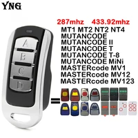remote control garage mastercode mv1 mv12 mv123 433mhz mutancode ii t t 8 mini garage command door opener wireless transmitter