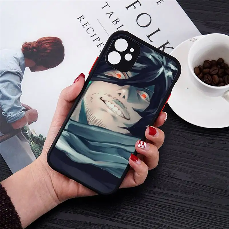 

My hero academia aizawa shouta Phone Case Matte Transparent for iPhone 7 8 11 12 s mini pro X XS XR MAX Plus cover funda