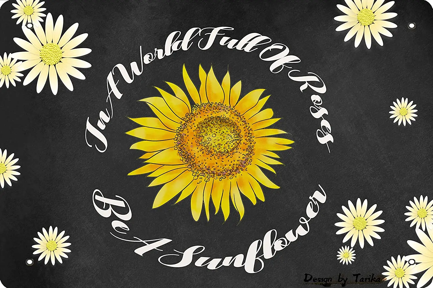 

Оловянное винтажное украшение Be A Sunflower 8x12 дюймов, художественный знак для дома, кухни, ванной, фермы, сада, гаража, Настенный декор