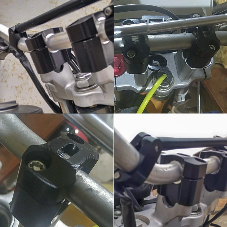 Бесплатная доставка 1 пара CNC 22 мм 28 зажимы для Руля Мотоцикла переходник руля 7/8