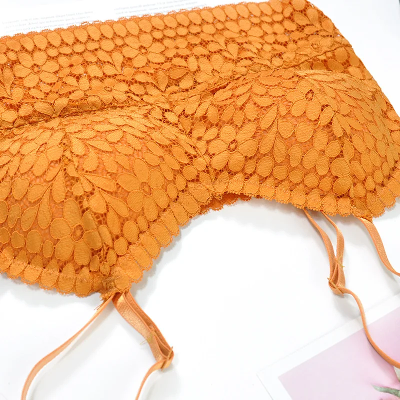 Женский кружевной бюстгальтер с глубоким v образным вырезом беспроводной 5