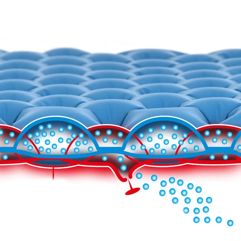 Туристический надувной матрас Naturehike легкий двойной воздушный клапан мат для сна