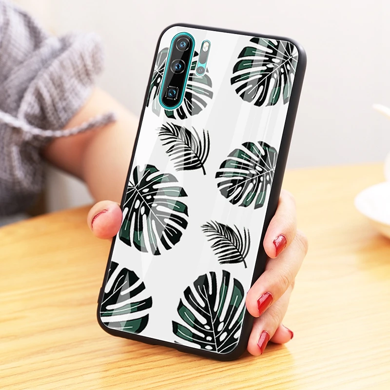 Окрашенный чехол из закаленного стекла для huawei P30 P20 mate 20 Pro Lite|Бамперы| |