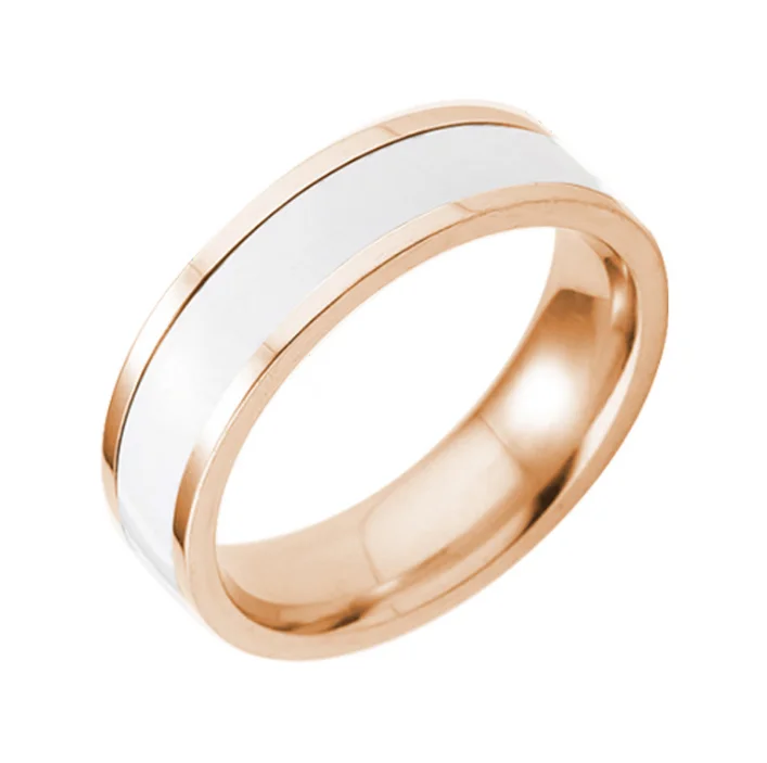 Классические черно-белые кольца керамические титановые стальные для влюбленных