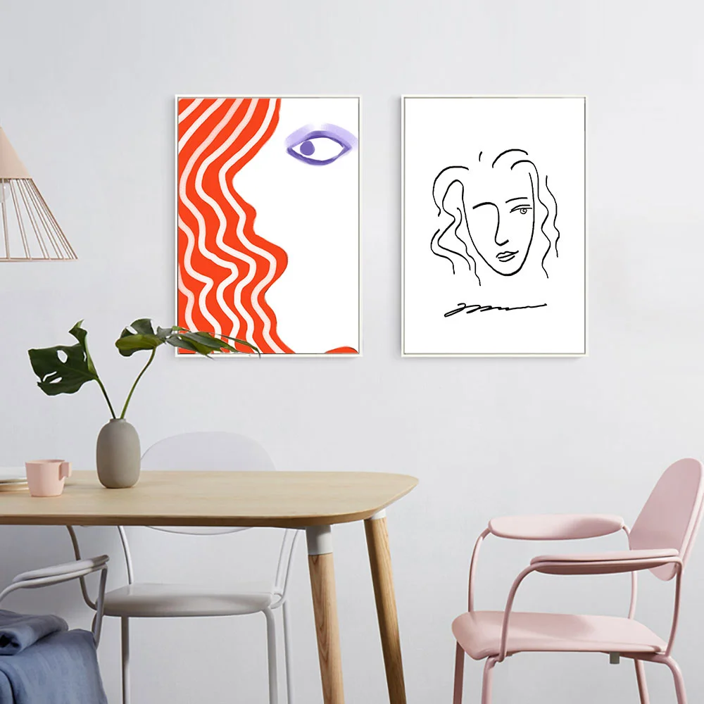 Печатные плакаты в скандинавском стиле рисование на стене Художественная