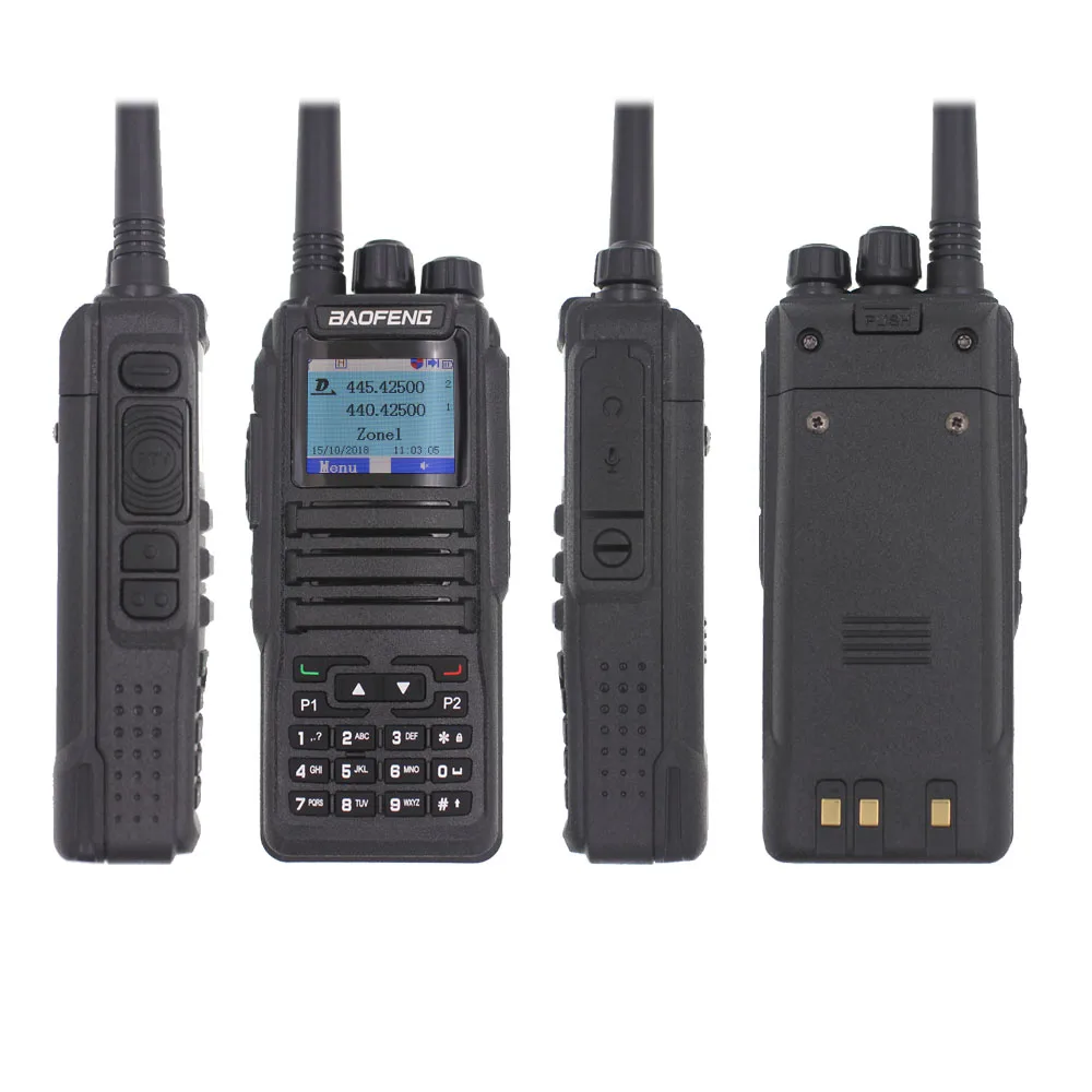 DMR Baofeng dual mode analog & Digital walkie talkie DM-1701 Tier 1+2 Dual Time Slot Ham Dual band Baofeng Radio DM1701