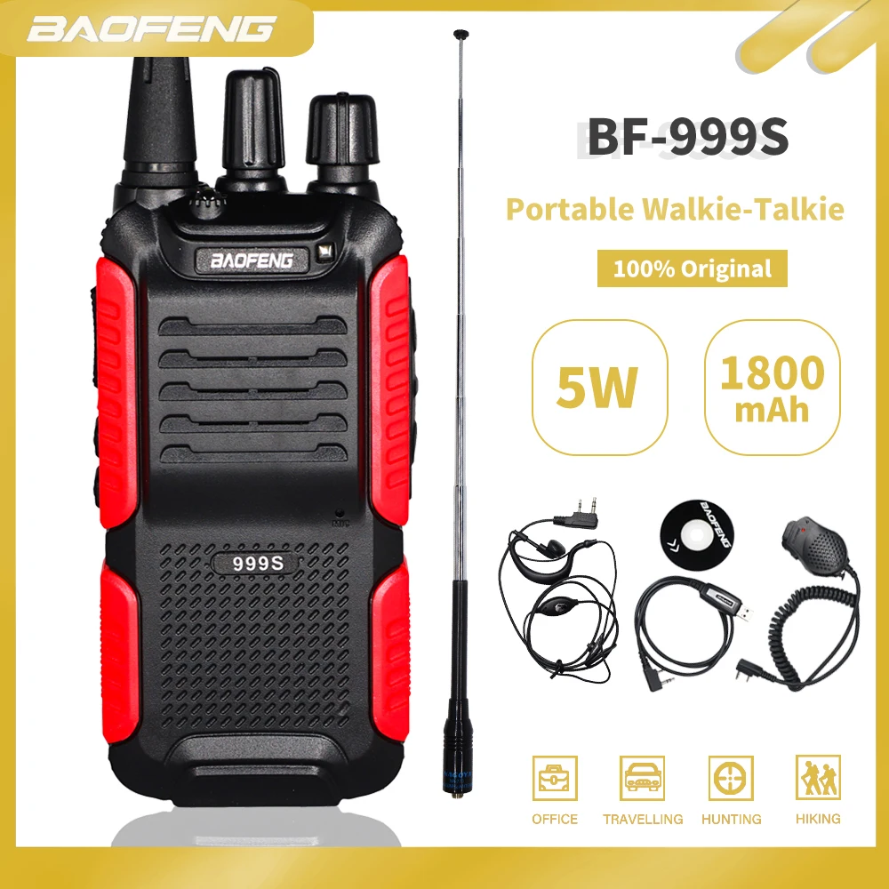 Baofeng BF 999s Plus двухстороннее радио 5 Вт Портативная радиостанция Ham CB BF999S Amador FM HF