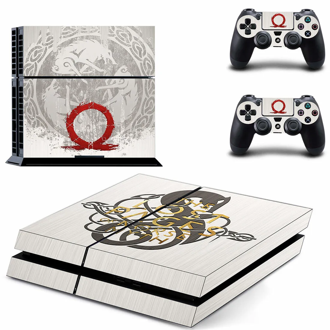 God of War PS4 Stickers Play station 4 Skin Sticker Decals For PlayStation 4 PS4 Console & Controller Skins Vinyl