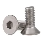 Винтовые болты с потайной головкой KM M3M4M5M6, DIN 7991, винты с шестигранной головкой, нержавеющая сталь 316, 20 шт.