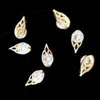 nail diamond jewelry luxury zircon nail art decoration 3d rhinestones for nails charms supplies mixed nailart gems 5pcs lot
