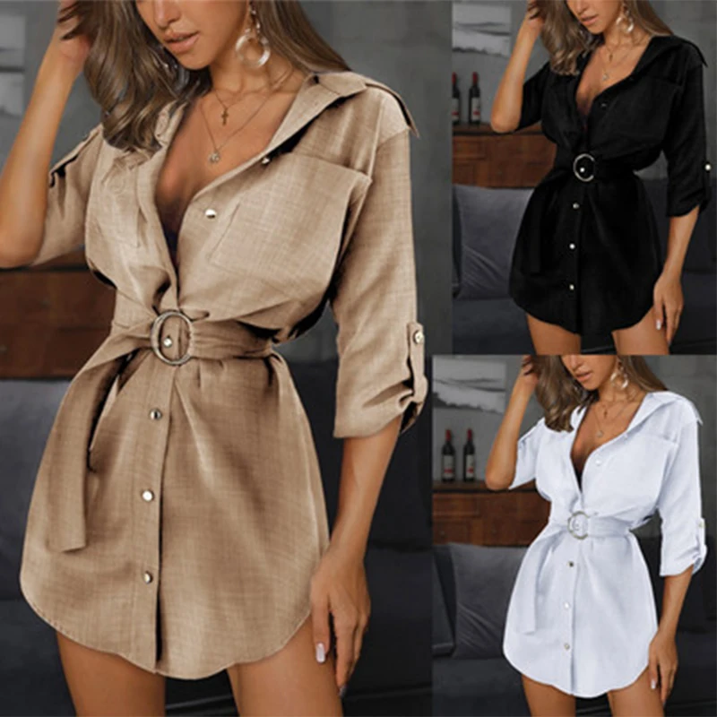 

traf za women 2021 summer solid color zaraes sleeves V-neck ladies tunique sexy falda dress xnwmnz trafaluc магазин femme store