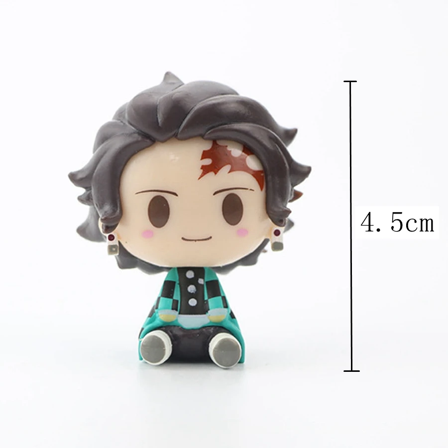 

Anime Demon Slayer Figures Kimetsu No Yaiba Q Version Action Figure Model Kamado Tanjirou Kamado Nezuko Kawaii Boy Kids Toy Gift
