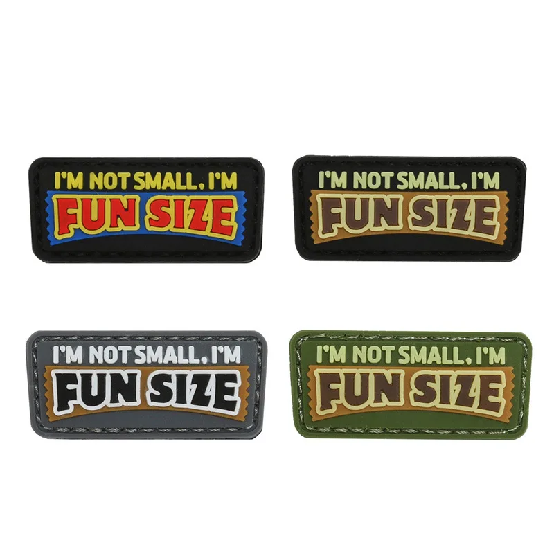 Забавный размер пвх крючок и петля искусственная кожа патч значок|Заплатки| |