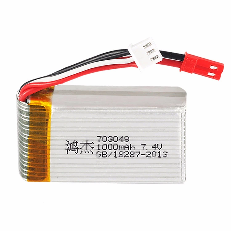 Аккумулятор Lipo 7 4 В 1000 мАч 703048 для MJXRC X600 U829A U829X F46 X601H JXD391 FT007 аккумулятор