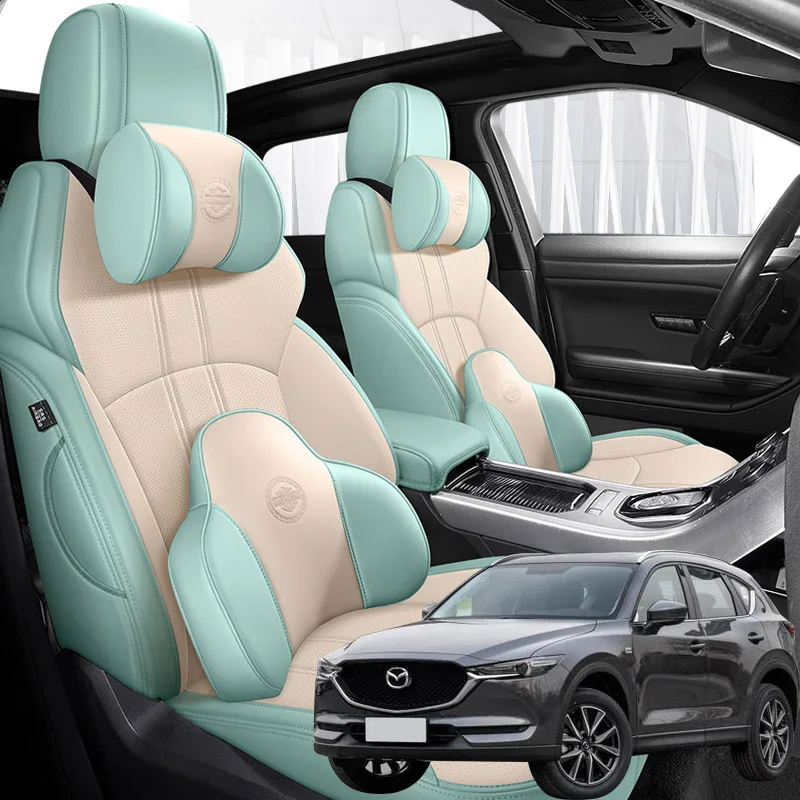 

Накидки на автомобильные сиденья из кожи Nappa, аксессуары для Mazda cx5 2012 2013 2014 2015 2016 2017
