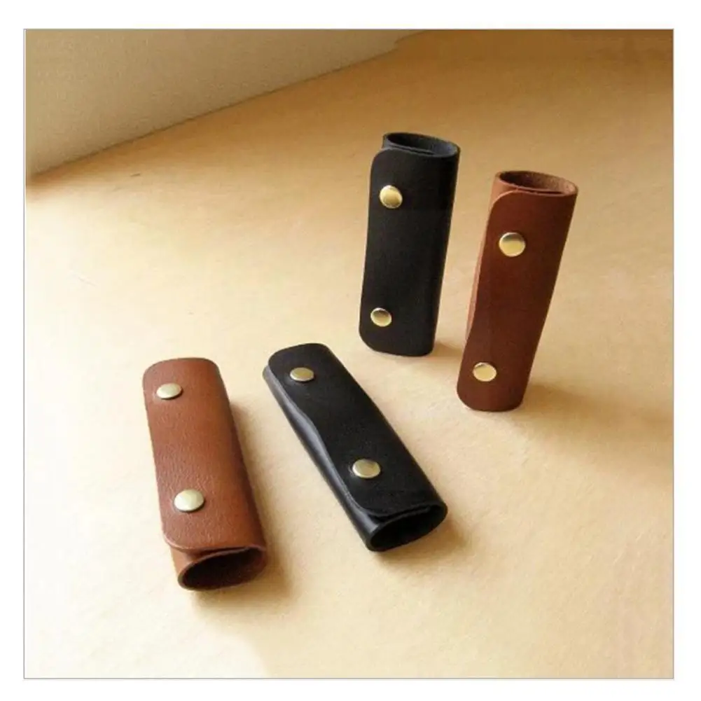 

2pcs 10X12cm Soft Leather Suitcase Grip Protective Bag Handle Grip Shoulder Luggage Stroller Wrap Anti-stroke Pad Leather S S6U7