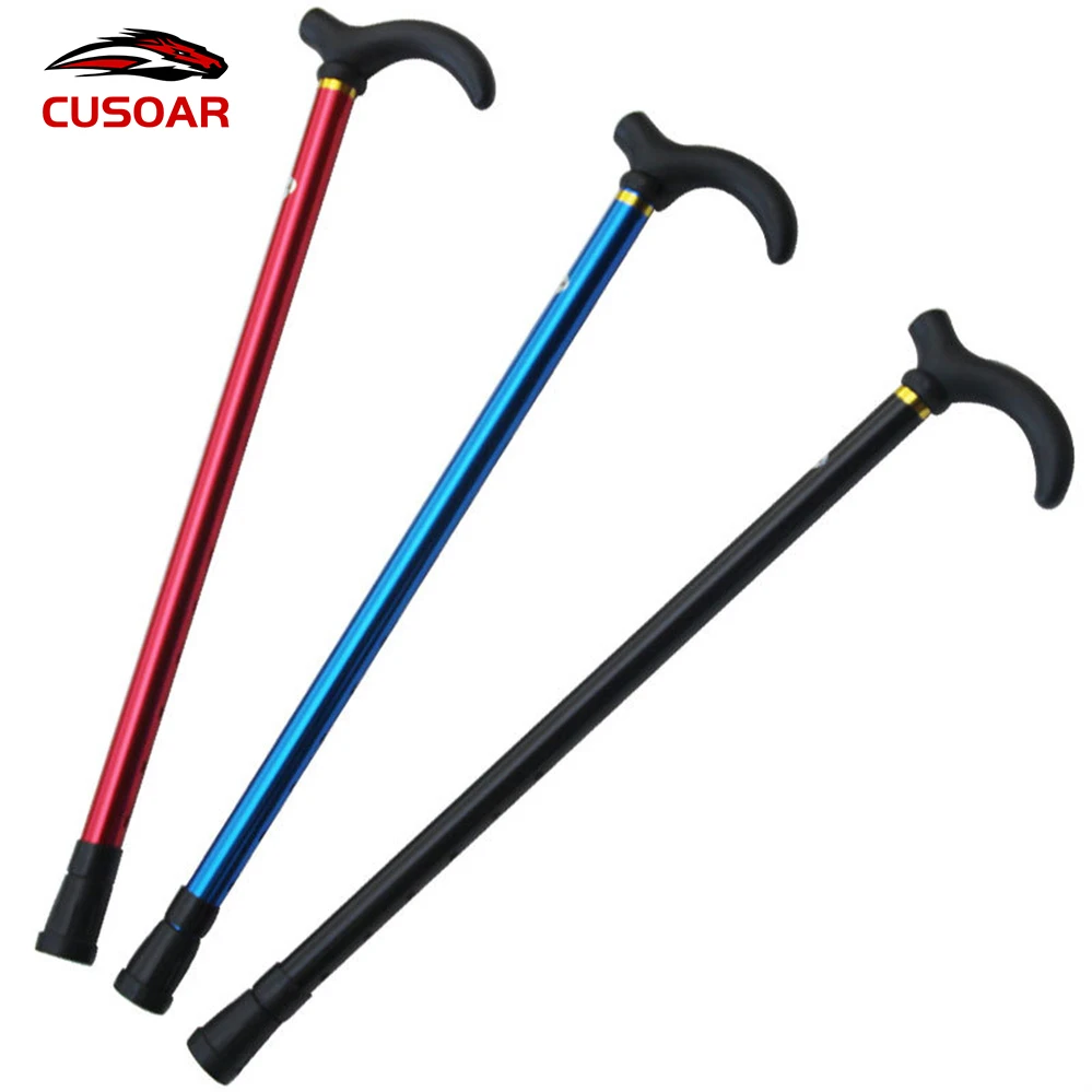 

Folding walking stick hiking stick cane aluminum alloy trekking pole trail adjustable walking stick