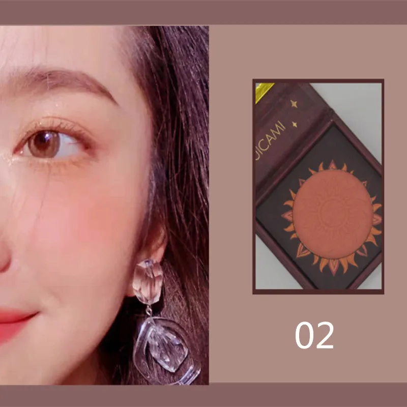 6 цветов Румяна для лица осветляющая хайлайтер пудра легко окрашиваемая бронзер