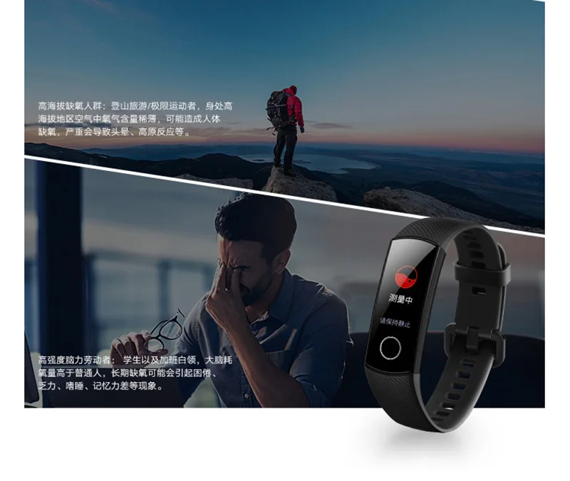 Умный Браслет huawei Honor Band 5, Оксиметр, волшебный цвет, сенсорный экран, для плавания, для обнаружения сердечного ритма, сна, сна