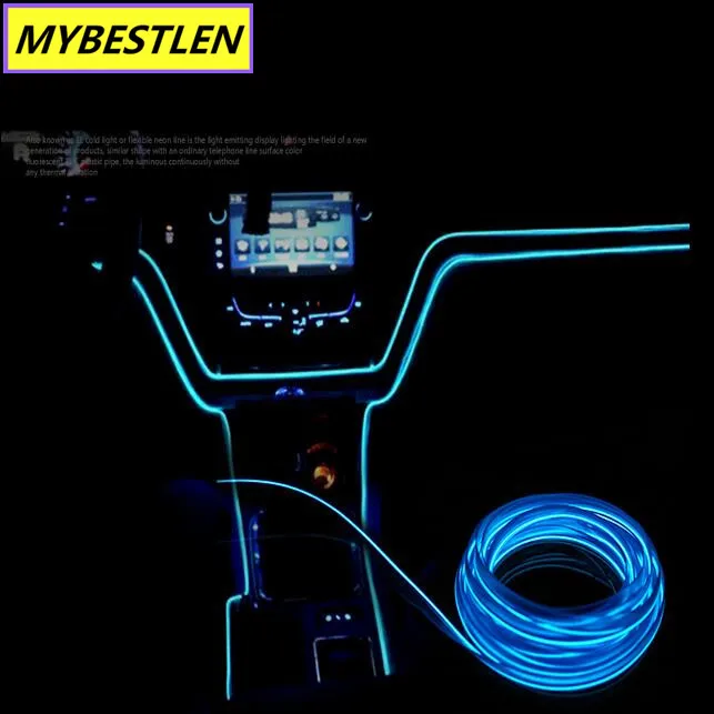Universal 3M Flexible Neon Light LED Wire Rope Car Styling fit for toyota corolla chr avensis t25 camry prado land cruiser | Автомобили и