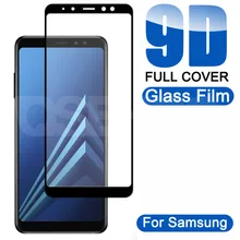 Vidrio Protector 9D para Samsung Galaxy A5 A7 A9 J2 J8 2018 A6 A8 J4 J6 Plus, película protectora de pantalla de vidrio templado 2018