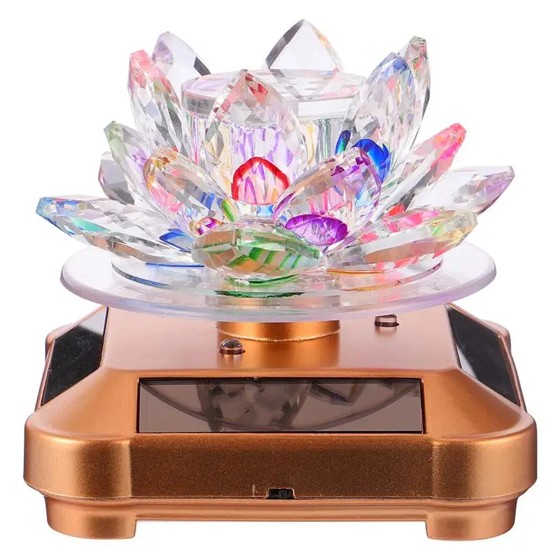 1 шт. Вращающаяся лампа в виде лотоса автомобильная подставка для духов