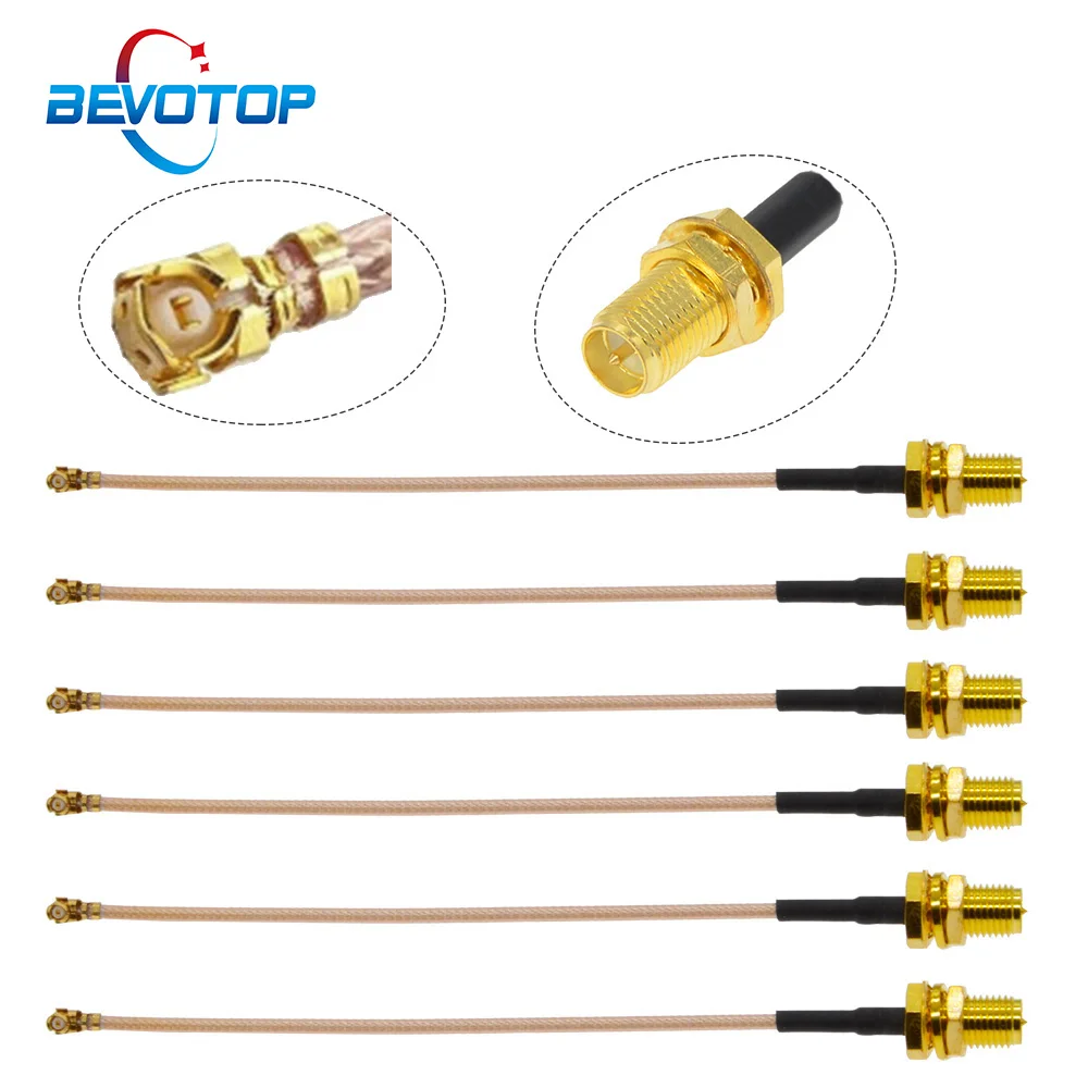 10 шт./лот RG178 SMA IPEX кабель RP Женский к uFL/u.FL/IPX/IPEX1 Разъем RF Coax Pigtail антенный