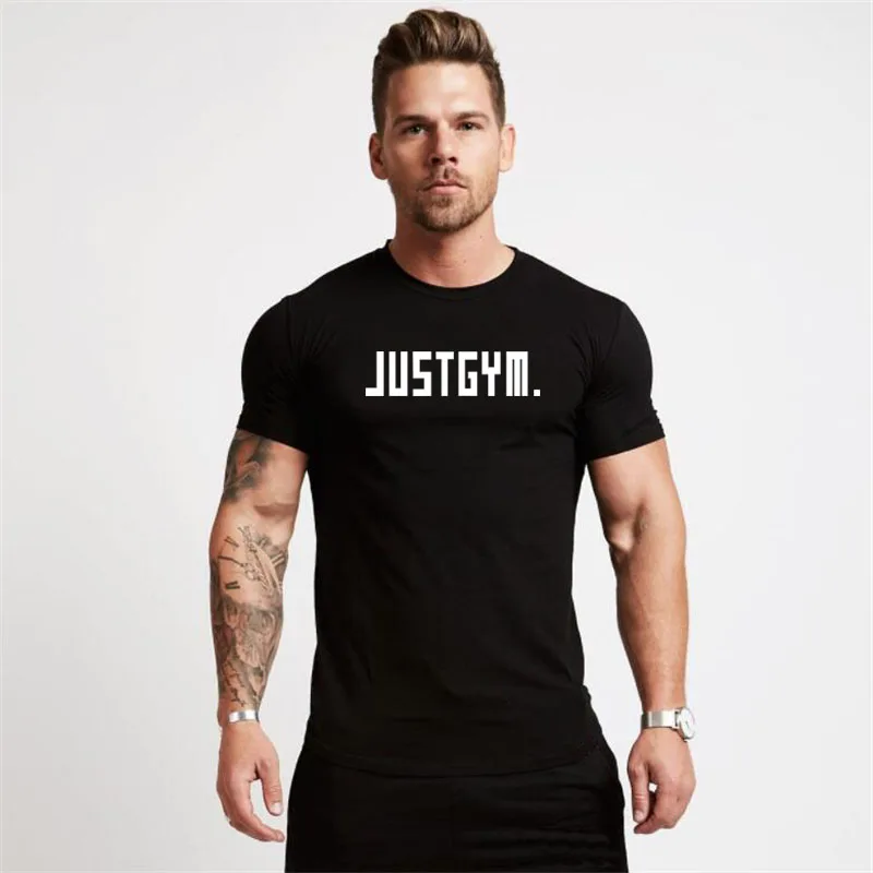 

New Men's Fashion Brand Gyms Sport Casual Extend Hip Hop Summer Cotton Bodybuilding Muscle Clothing Fitness Short Sleeve T-shirt
