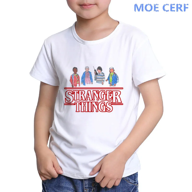 Футболка с забавным рисунком из сериала очень странные дела|Тройники| |