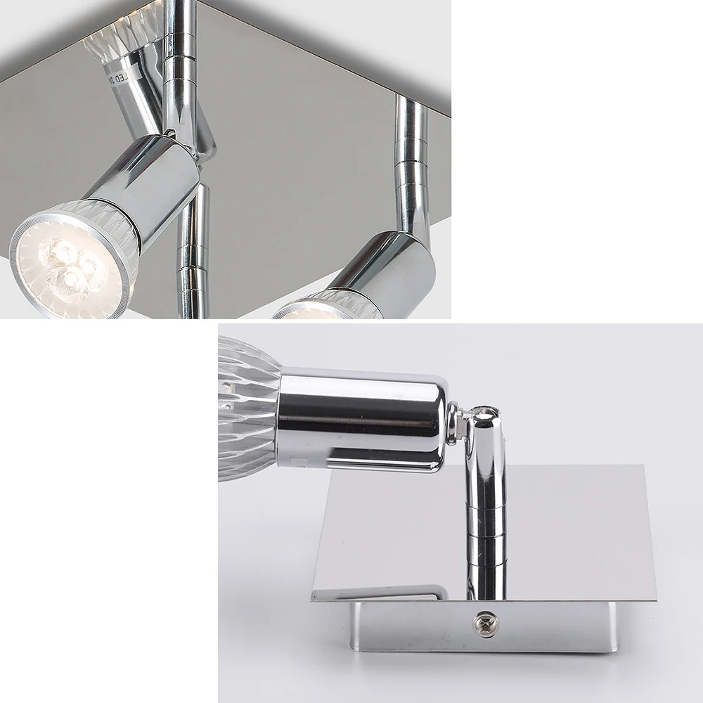 1/2/4 головное вращающееся потолочное локальное освещение лампы для спальни