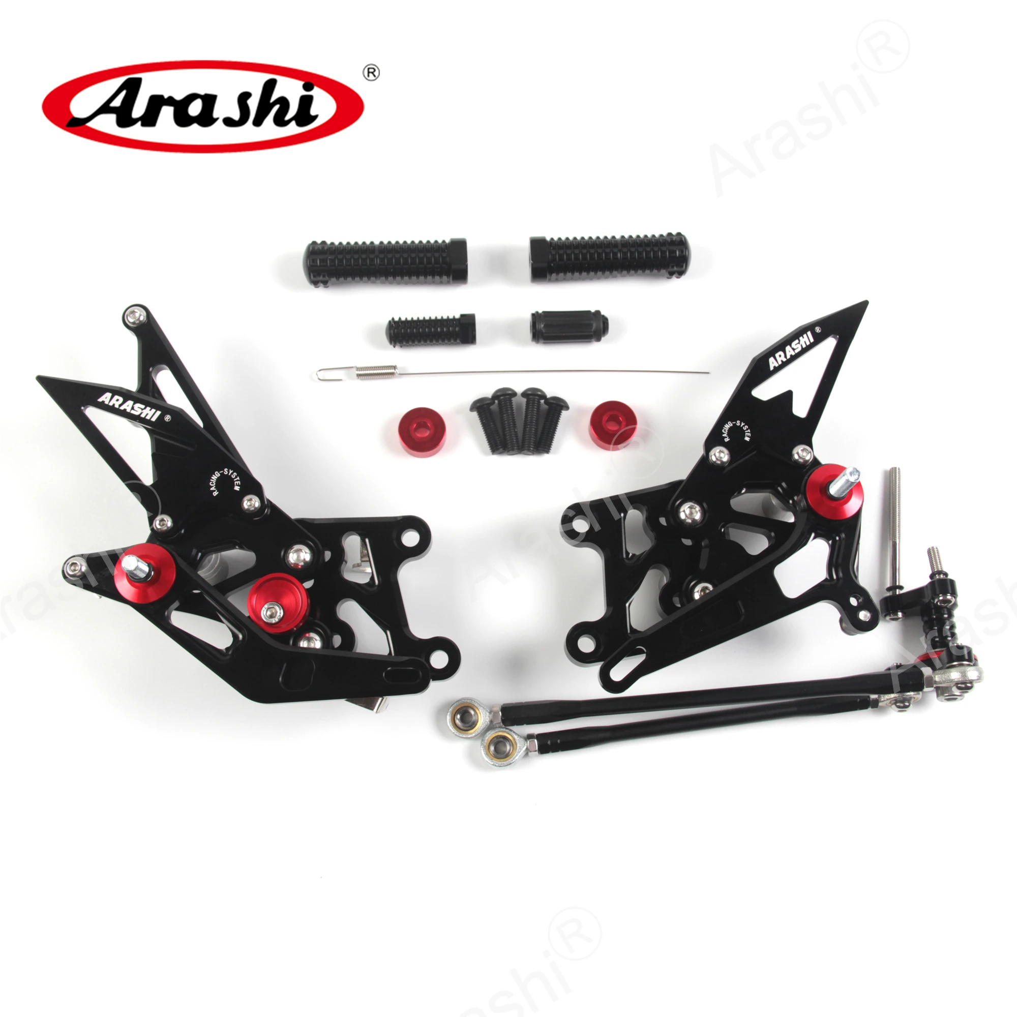 Араши CBR600RR CNC Заготовка всадник регулируемая подножка подножки для HONDA CBR 600 RR 2007