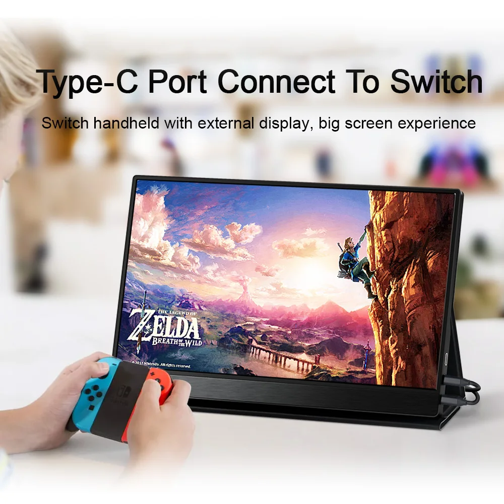 저렴한 4K 휴대용 LCD 모니터 PS4 X 박스 시리즈 X 스위치 게임 화면 노트북 HDMI 3840X2160 IPS 디스플레이 전화 라즈베리 파이 4 3