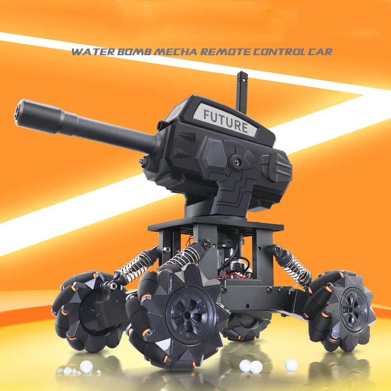 

2021 New J01 DIY Install programming remote control car Launch water bomb tank Climbing water bomb toys children gift
