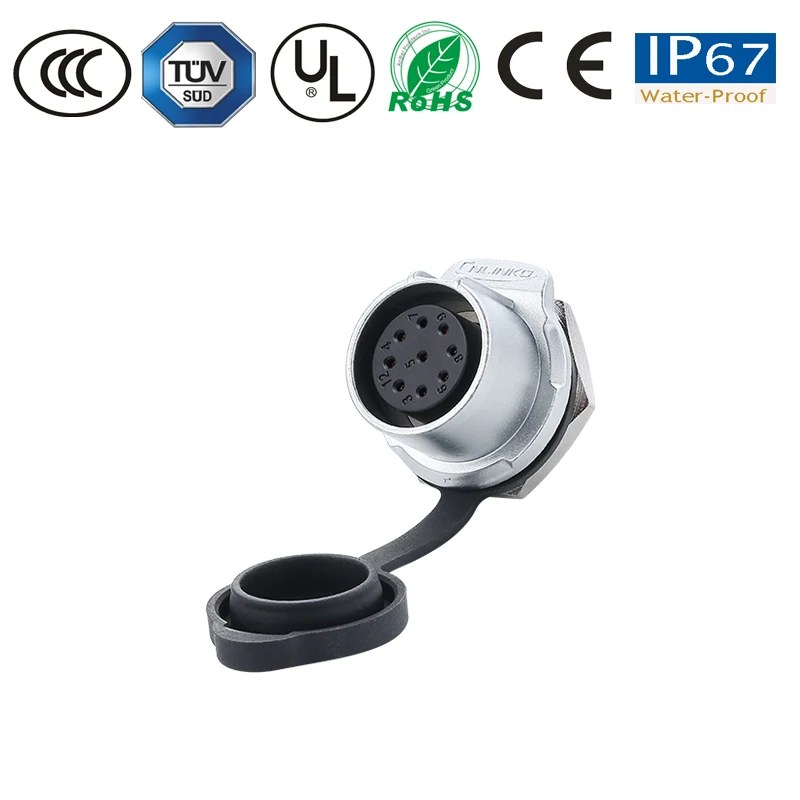 Waterproof Connector Cable Conductor male Plug Female Socket M20 9 Pin led Lamp/Electronic Equipment/Power Control | Обустройство