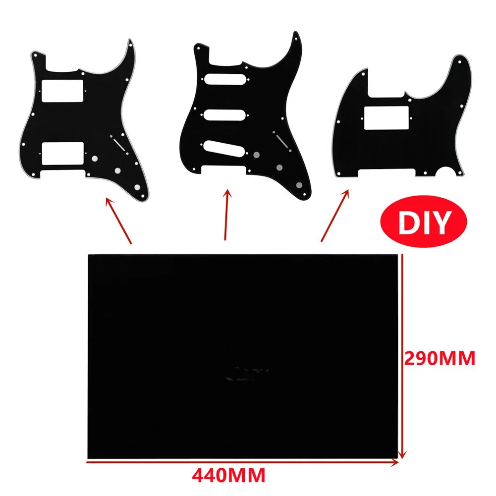 

1pc Blank Pickguard Sheet Electric Guitar Scratchplate DIY Material 44 X 29cm 3 Ply Customed Guitar Parts Guitar Accessories