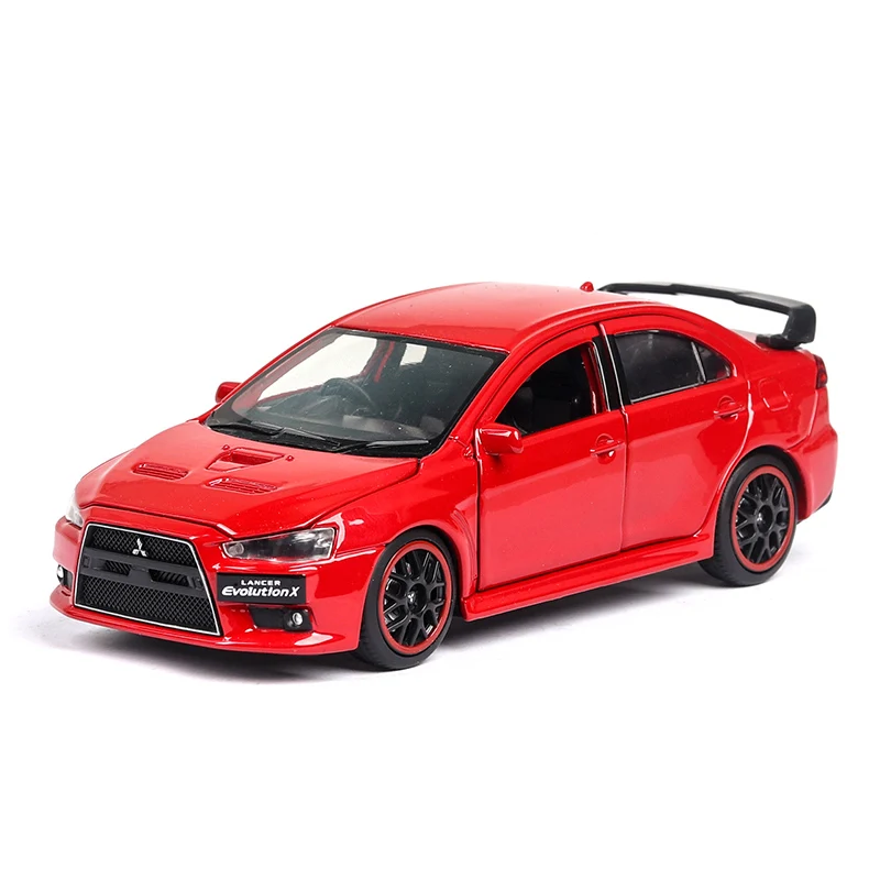 No Original Box 1:32 Mitsubishi EVO Lancer Evolution, игрушечный автомобиль из сплава, литая под давлением и Игрушечная модель автомобиля, игрушечные машинки для детей, подарки на день рождения, Рождество - Цвет: No Original Box