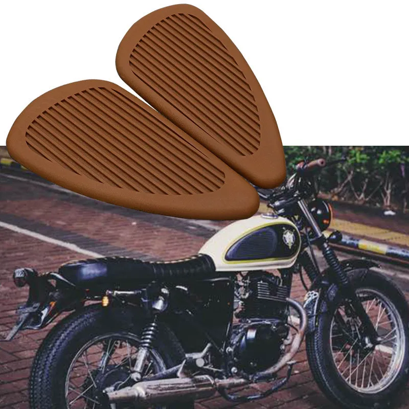 Мотоциклетные Противоскользящие прокладки для бака защитные наклейки боковые