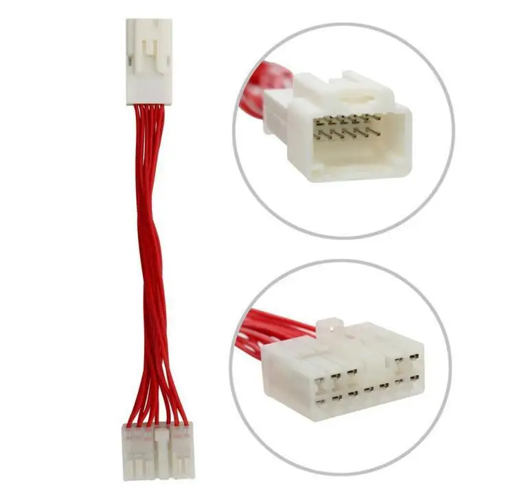 

AUX-кабель 6 + 6 pin изменить на 5 + 7 pin коннектор конвертер для Toyota AUX адаптер