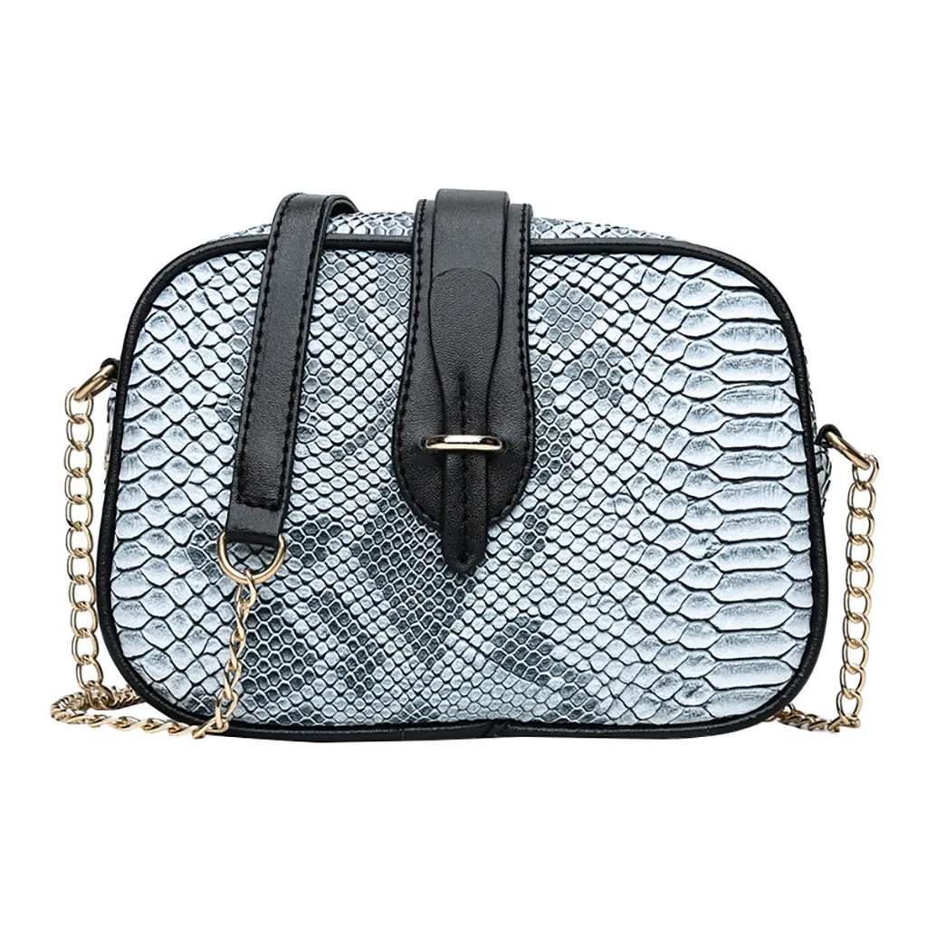 #5 2019 Летняя мода сумки через плечо для женщин Ретро стиль змеиная кожа винтажные