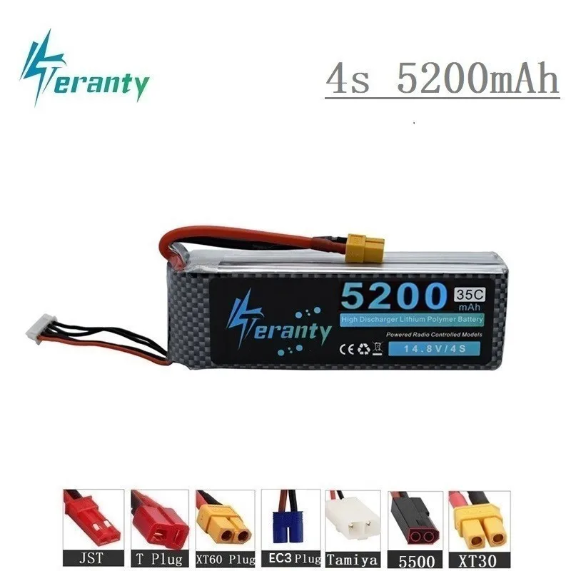 100% Ёмкость 4S 14 8 v 5200 мА/ч 35C LiPo Батарея для дрона с дистанционным управлением RC