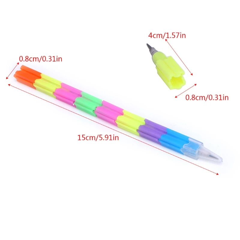 

Креативный Многофункциональный строительный блок, ручка-штабелер, карандаш