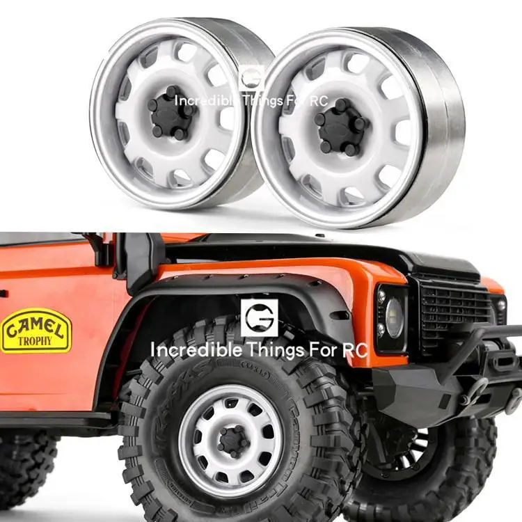 Модель Toprc, 1,9 дюймовый металлический обод колеса для 1/10 радиоуправляемого гусеничного автомобиля, Traxxas Trx-4, защитный Бронко, фотообод D90 D110 Jeep Axial Scx10 90046