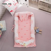 9055 cm baby crib toddler bed portable bassinet cotton fabric baby bed baby nest bed portable crib travel bed