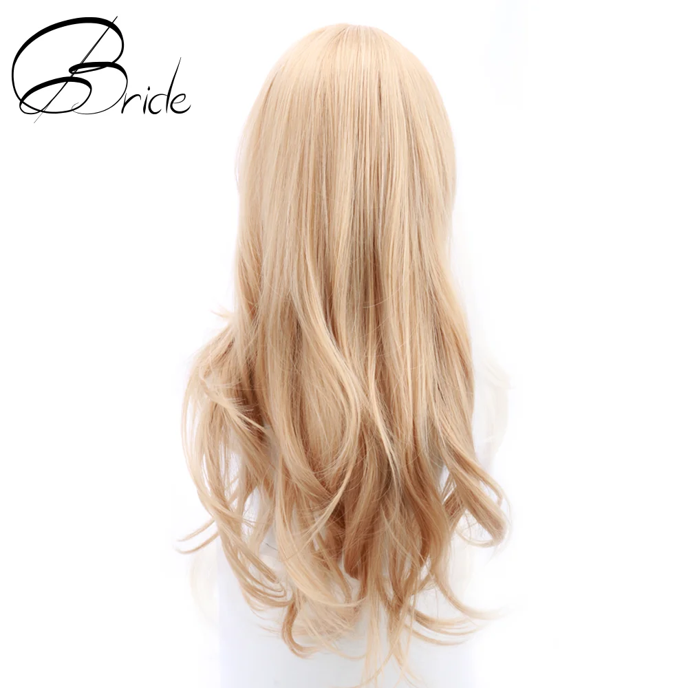 Парик для косплея невесты 20 дюймов парик блонд парики с волнистыми волосами