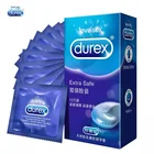 Durex Презерватив Экстра безопаснее из натурального латекса утепленные выносливость презервативы для полового члена, создающий защитную пленку интимные товары сексуальные игрушки для взрослых продукция для Для мужчин