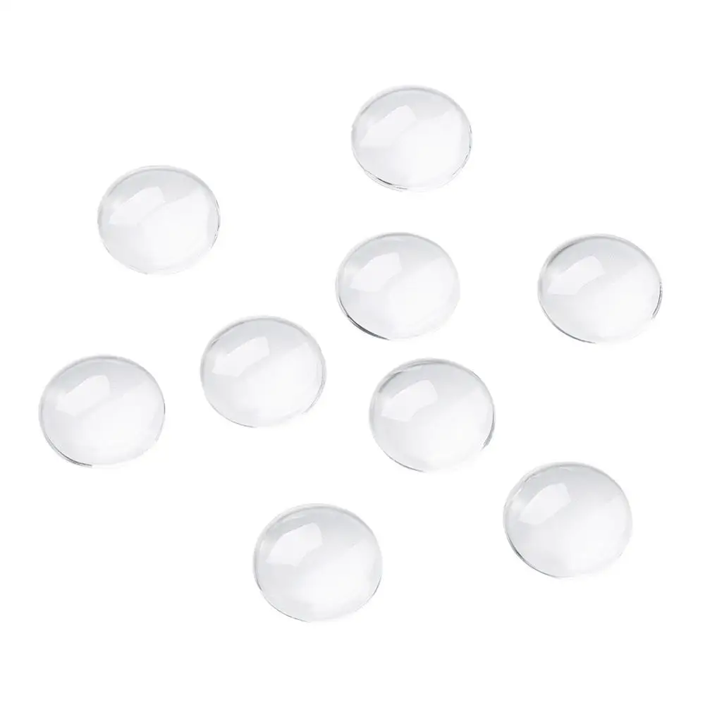 1 коробка прозрачные полукруглые/куполообразные Стеклянные Кабошоны 14 мм 16 18 35 40