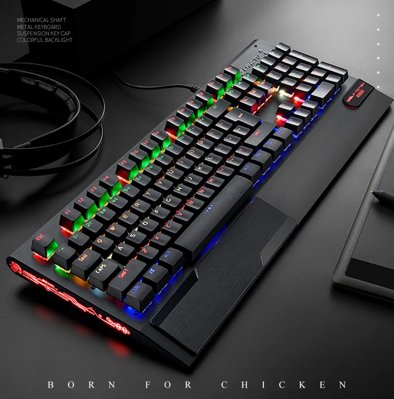 Brand New k1000 USB wired Mehanical keyboard Mixed color clavier Gamer keyboards